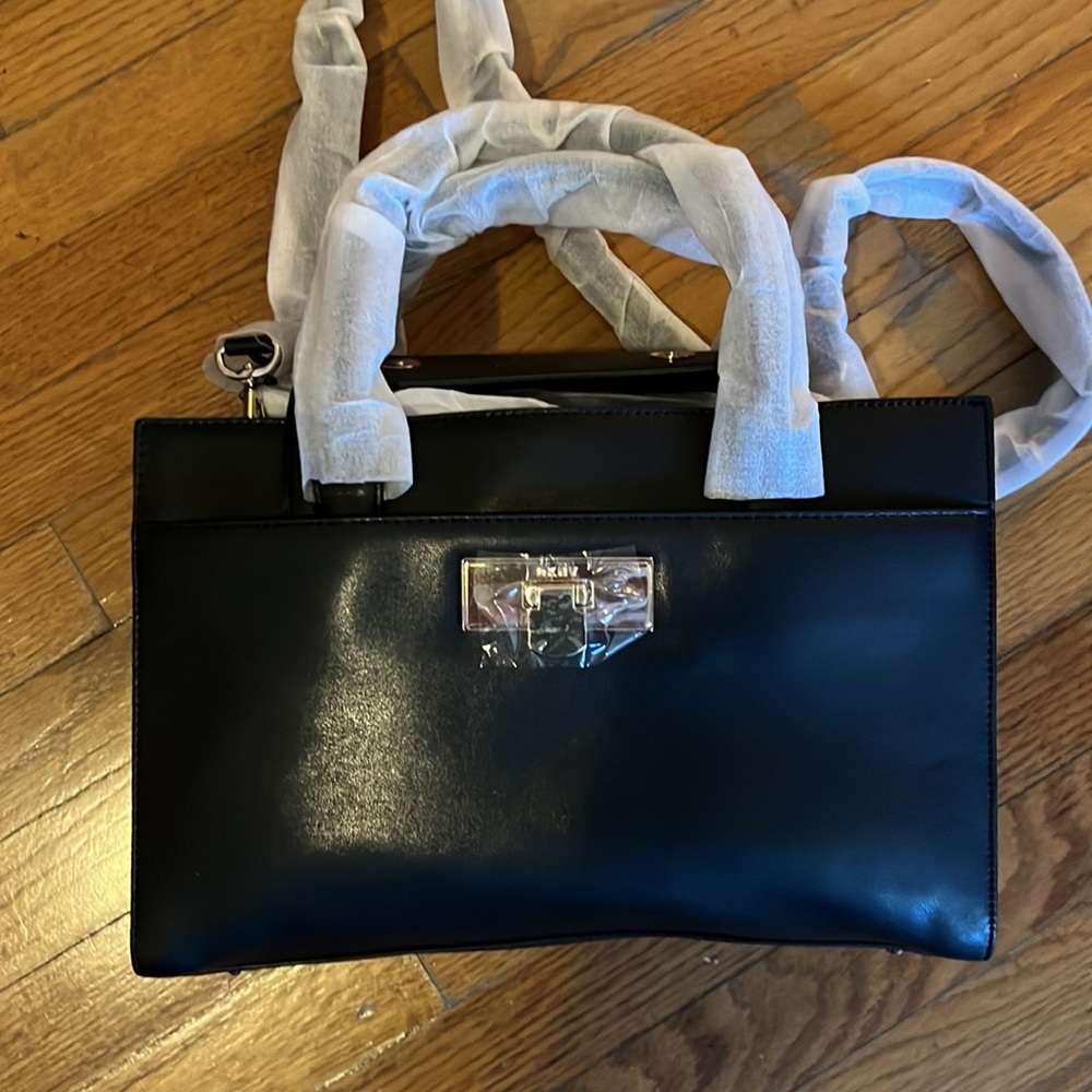 Medium size leather DKNY handbag original price $368